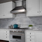ZLINE 30" Ducted Satin Stainless Steel Wall Mount Range Hood with Oil Rubbed Bronze Shell, 8654ORB-30