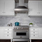 ZLINE 36" Ducted Satin Stainless Steel Wall Mount Range Hood with Oil Rubbed Bronze Shell, 8654ORB-36