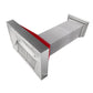 ZLINE 48" Ducted Satin Stainless Steel Wall Mount Range Hood with Red Gloss Shell, 8654RG-48