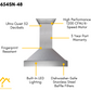 ZLINE 48 in. Kitchen Appliance Package with Satin Stainless Dual Fuel Range, Ducted Vent Range Hood and Tall Tub Dishwasher, 3KP-RASRH48-DWV