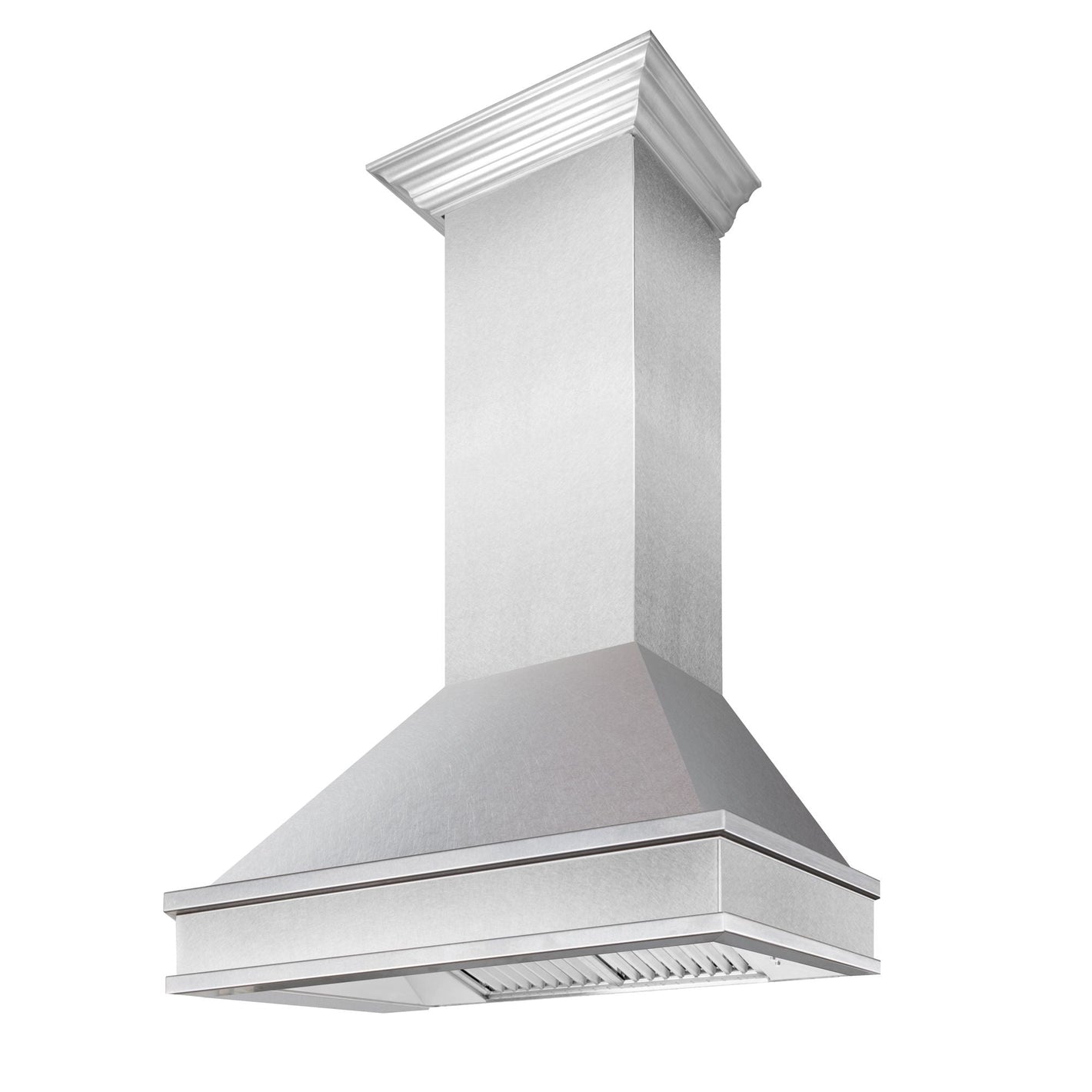 ZLINE 36" Designer Series Ducted Wall Mount Range Hood in Satin Stainless Steel, 8656S-36