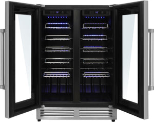 THOR Kitchen 24 in. 42 Bottle Dual Zone Wine Cooler, TWC2402