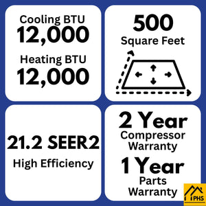 MRCOOL 5th Gen Advantage 12,000 BTU Condenser with 16ft. Line Set 230V (HVAC Technician Required), A-12-HP-C-230D-O