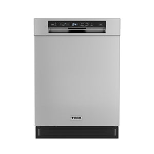 THOR Kitchen 24" Stainless Steel Dishwasher, Pocket Handle, ADW24PF