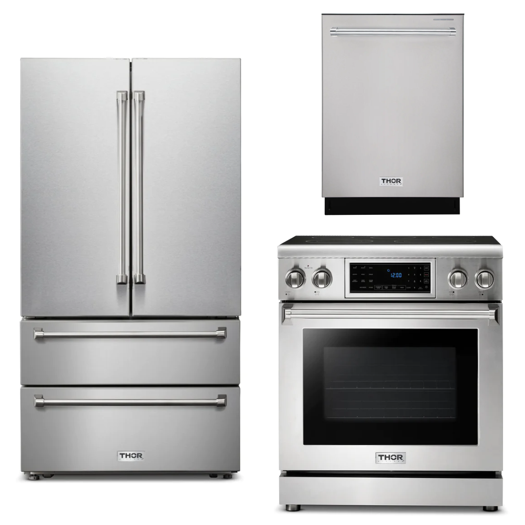 THOR Kitchen Package - 30" Electric Range, Refrigerator, Dishwasher, AP-TRE3001-2