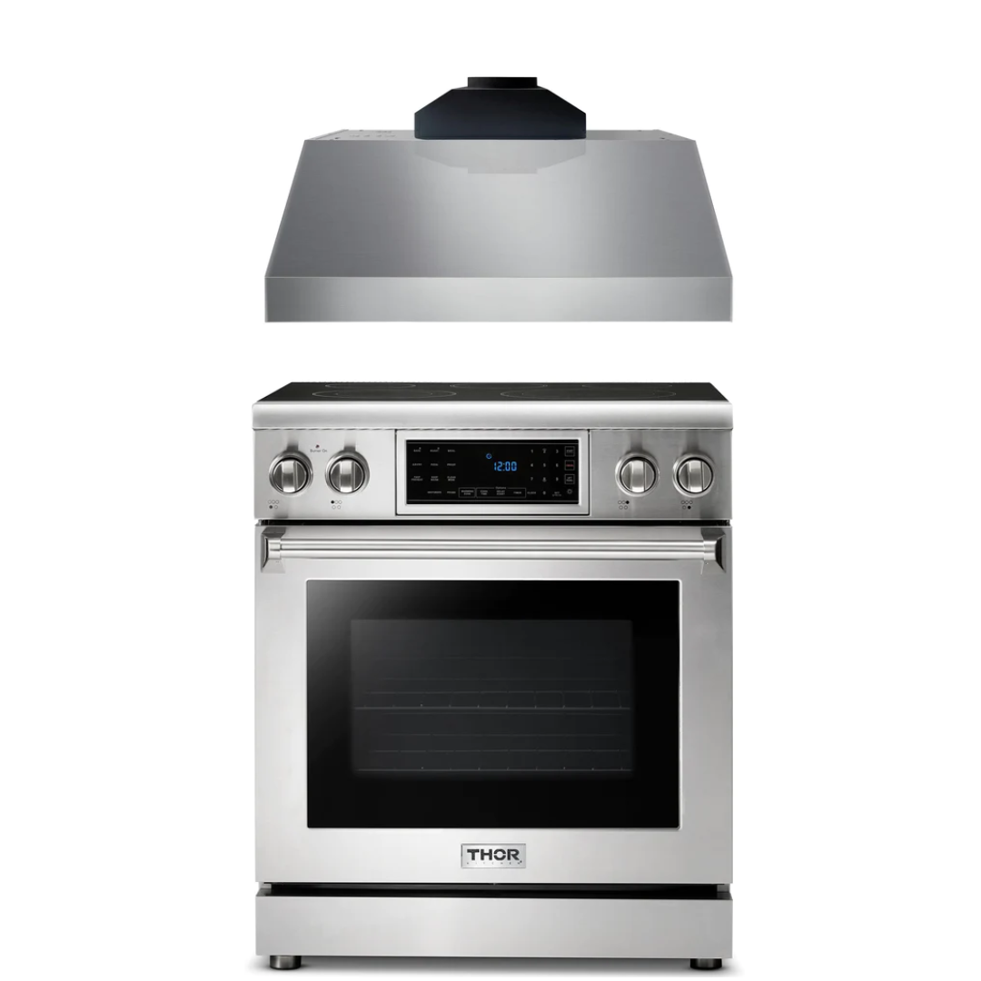 THOR Kitchen Package - 30" Electric Range, Range Hood, AP-TRE3001-C