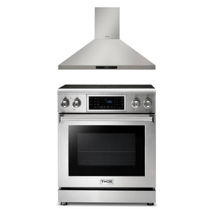 THOR Kitchen Package - 30" Electric Range, Range Hood, AP-TRE3001