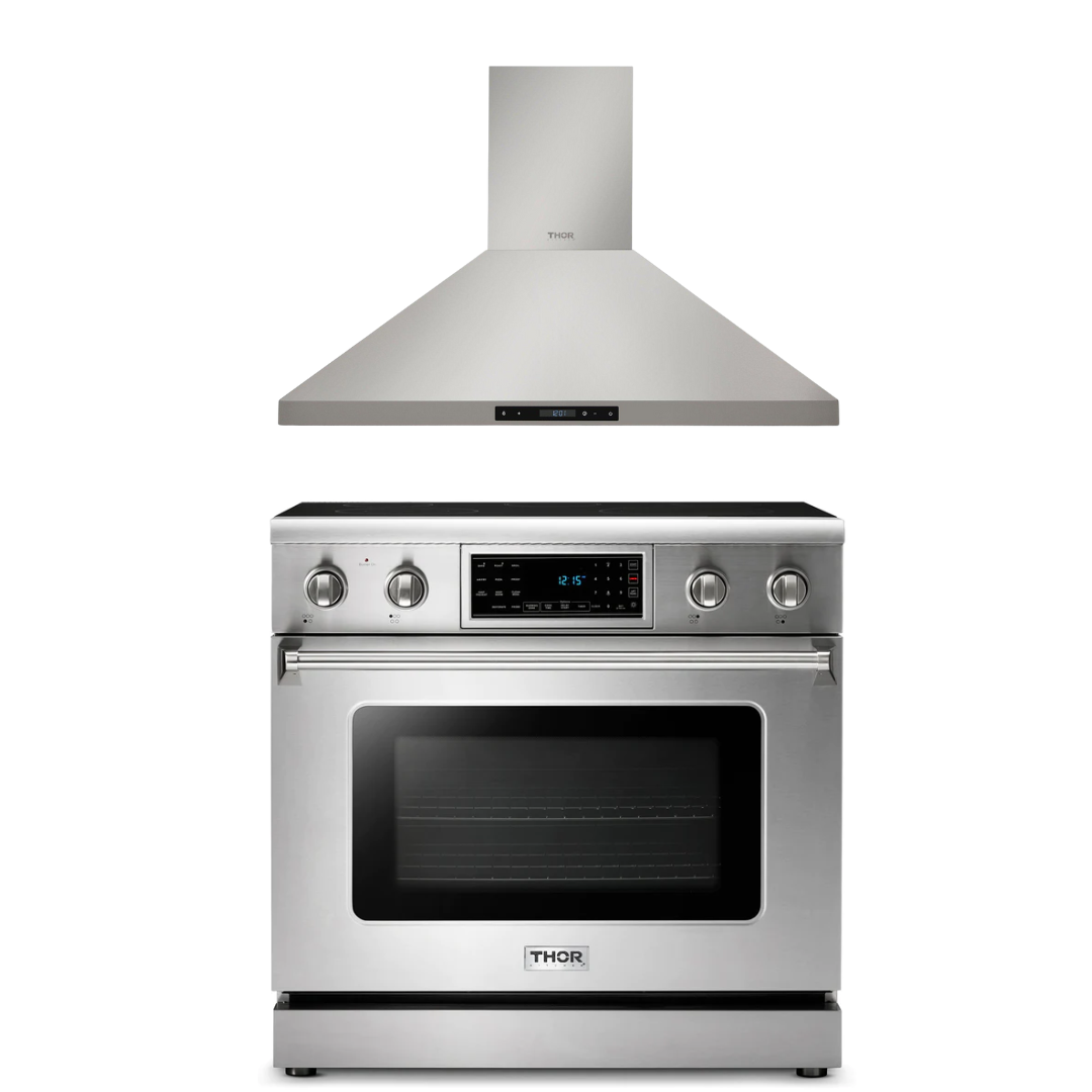 THOR Kitchen Package - 36" Electric Range, Range Hood, AP-TRE3601