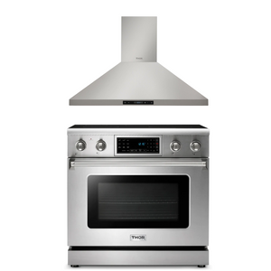 THOR Kitchen Package - 36" Electric Range, Range Hood, AP-TRE3601