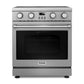 THOR Kitchen Package - 30" Electric Range, Range Hood, Microwave, Refrigerator, Dishwasher,AP-ARE30-W-5