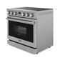 THOR Kitchen Package - 36" Electric Range, Range Hood, Microwave, Refrigerator, Dishwasher, Wine Cooler, AP-ARE36-8