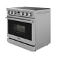THOR Kitchen Package - 36" Electric Range, Range Hood, Microwave, AP-ARE36-W-4