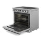THOR Kitchen Package - 36" Electric Range, Range Hood, Microwave, Refrigerator, Dishwasher, AP-ARE36-C-5