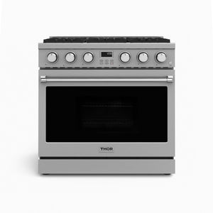 THOR Kitchen 36" Contemporary Professional Propane Gas Range, ARG36LP