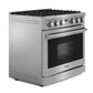 THOR Contemporary Package - 36" Gas Range, Refrigerator, Dishwasher and Microwave, AP-ARG36LP-B74