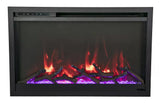 Amantii Traditional Extra Slim Electric Fireplace