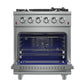 FORNO Massimo 30″ 4.32 cu. ft. Freestanding Gas Range with 5 Sealed Burners, Air Fryer Kit, Wok Support & Griddle in Stainless Steel , FFSGS6239-30