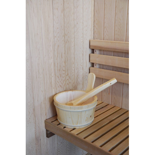 Aston 1-Person Indoor Traditional Sauna castiron spoon