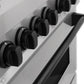 ZLINE Autograph 48" 6.0 cu. ft. Legacy Dual Fuel Range with 7 Burner Gas Cooktop and 2 Electric Ovens in Satin Stainless Steel and Matte Black Accents, RASZ-SN-48-MB