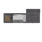FORNO Rimini Outdoor Kitchen - 30" BBQ 62,600 BTU, 3 Burners with Sear & Rotisserie, 2.4 cu.ft. Beverage Center, Stainless Steel Sink, Black Cabinets & Gray Sintered Stone Countertops