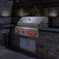 Cosmo 32" Built-In Propane Gas Grill with 5 Burners, Infrared Rotisserie, Knob LED Lighting in Stainless Steel, COS-BGGN325K