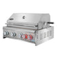 Cosmo 32" Built-In Propane Gas Grill with 5 Burners, Infrared Rotisserie, Knob LED Lighting in Stainless Steel, COS-BGGN325K