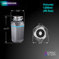 FORNO ACQUA BrightDiamond Black Onyx 1 HP Ultra-Quiet Garbage Disposal with Motion Sensor Light & Pre-Wired Air Switch