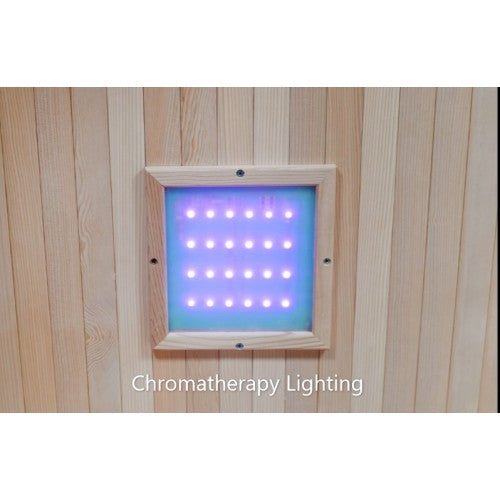 Bristow 2-Person Outdoor Traditional Sauna chromotherapy lighting