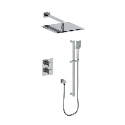ZLINE Crystal Bay Thermostatic Shower System in Chrome, CBY-SHS-T2-CH