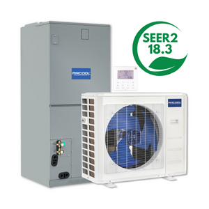 MRCOOL Hyper Heat 2nd Gen 24K BTU 2 Ton 18.3 SEER2 Central Ducted Heat Pump Split System, CENTRAL-24-HP-230B00-O