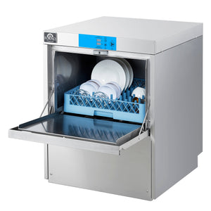 FORNO Commercial 25" Undercounter Dishwasher with 23L Tank Capacity, 3 Different Wash Cycles, High-Temperatures for Sanitation in Durable Stainless Steel, FCMDW0024
