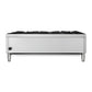 FORNO Commercial 36" Gas Hot Plate, 6 Burners (150,000 BTU) with Cast Iron Grates and 430 Stainless Steel Body, FCMHP0079-36