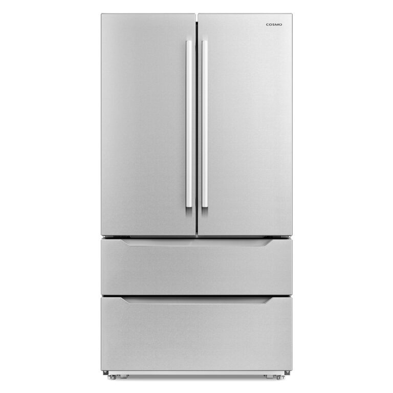 Cosmo 22.5 cu. ft. 4-Door French Door Refrigerator with Pull Handle in Stainless Steel, Counter Depth