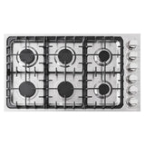 Cosmo 36" Gas Cooktop in Stainless Steel with 6 Italian Made Burners