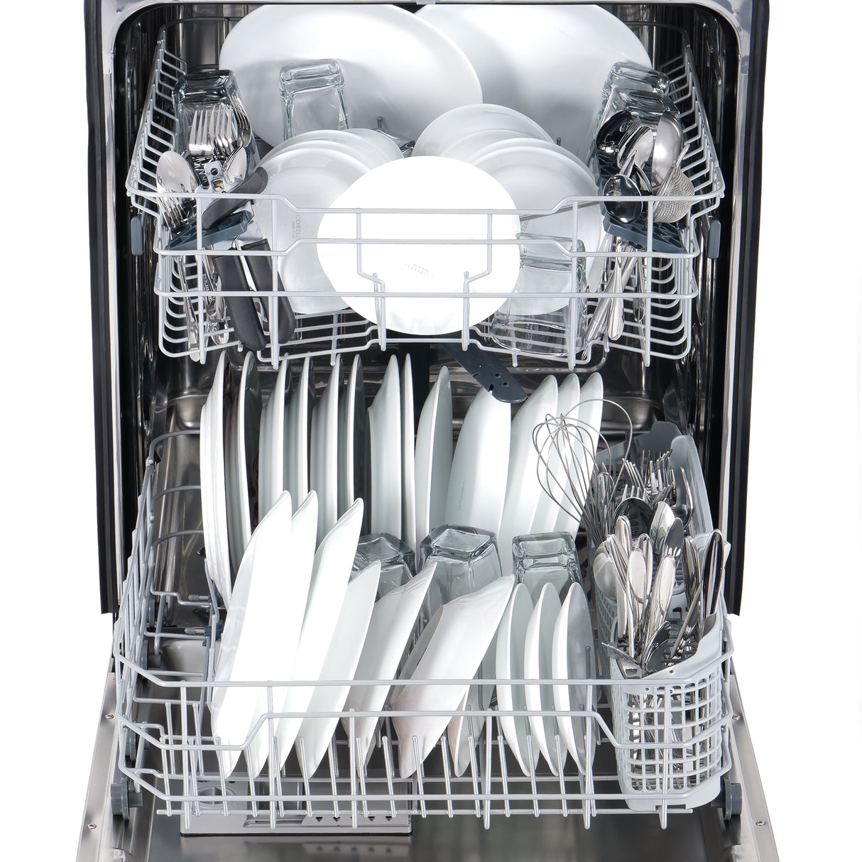 Cosmo 24" Top Control Built-In Tall Tub Dishwasher in Fingerprint Resistant Stainless Steel