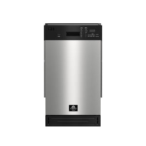 FORNO Polo 18" Built-in Dishwasher in Stainless Steel, FDWBI8041-18S