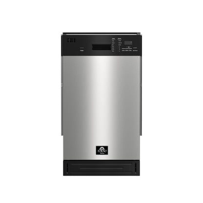 FORNO Polo 18" Built-in Dishwasher in Stainless Steel, FDWBI8041-18S