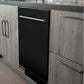 ZLINE 24 in. Top Control Dishwasher in Black Matte with Stainless Steel Tub, DW-BLM-24