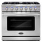 Cosmo Package - 36" Gas Range, Wall Mount Range Hood, Dishwasher and Wine Cooler, COS-4PKG-115
