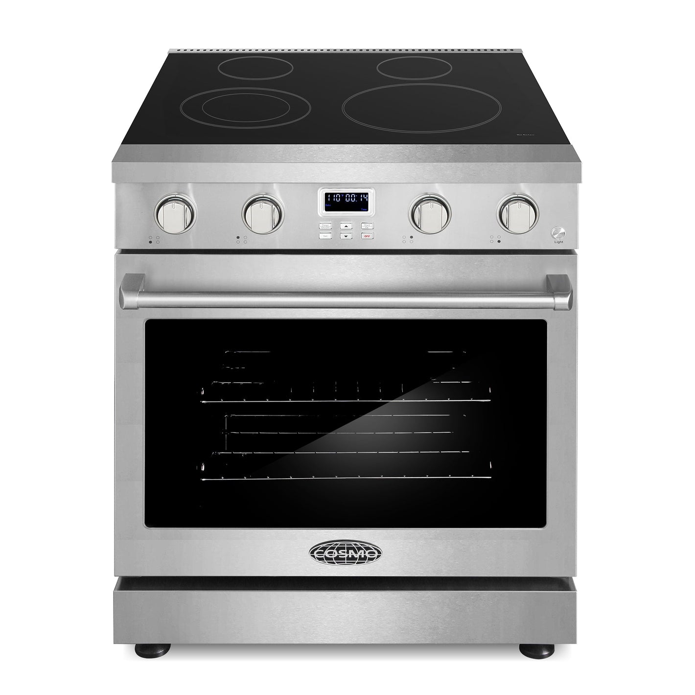 Cosmo Haven 30" 4.8 cu. ft. Electric Range, 4 Burner, Convection Oven in Stainless Steel, COS-ERC304KBD