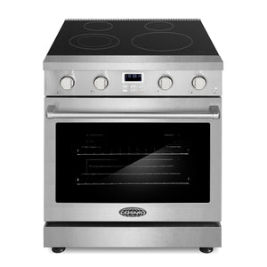 Cosmo Haven 30" 4.8 cu. ft. Electric Range, 4 Burner, Convection Oven in Stainless Steel, COS-ERC304KBD