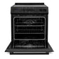 Cosmo Stellar 30" 5.0 cu. ft. Electric Range with 4 Burner Glass Cooktop and Convection Oven in Matte Black, COS-ERD304K-BK