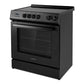 Cosmo Stellar 30" 5.0 cu. ft. Electric Range with 4 Burner Glass Cooktop and Convection Oven in Matte Black, COS-ERD304K-BK
