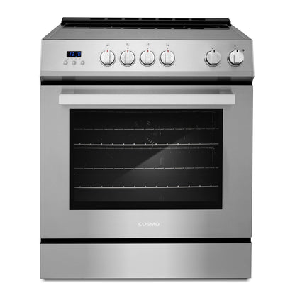Cosmo Stellar 30" 5.0 cu. ft. Electric Range, 4 Burner, Convection Oven in Stainless Steel, COS-ERD304K