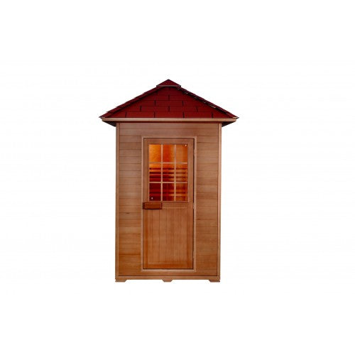 Eagle 2-Person Outdoor Traditional Sauna front