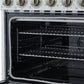 FORNO Paolo 36" 5.44 cu. ft. Freestanding Electric Range with True Convection Oven in White with Antique Brass Accents, FFSEL6011-36WHT