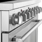 FORNO Paolo 36" 5.44 cu. ft. Freestanding Electric Range with True Convection Oven in Stainless Steel, FFSEL6011-36
