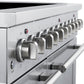 FORNO Paolo 48" 6.7 cu. ft. Freestanding Electric Range with True Convection Oven in Stainless Steel,  FFSEL6011-48