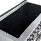 FORNO Paolo 48" 6.7 cu. ft. Freestanding Electric Range with True Convection Oven in Stainless Steel,  FFSEL6011-48