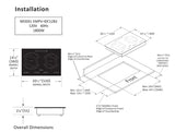 Empava 12 in Induction Cooktop with 2 burners - IDC12B2